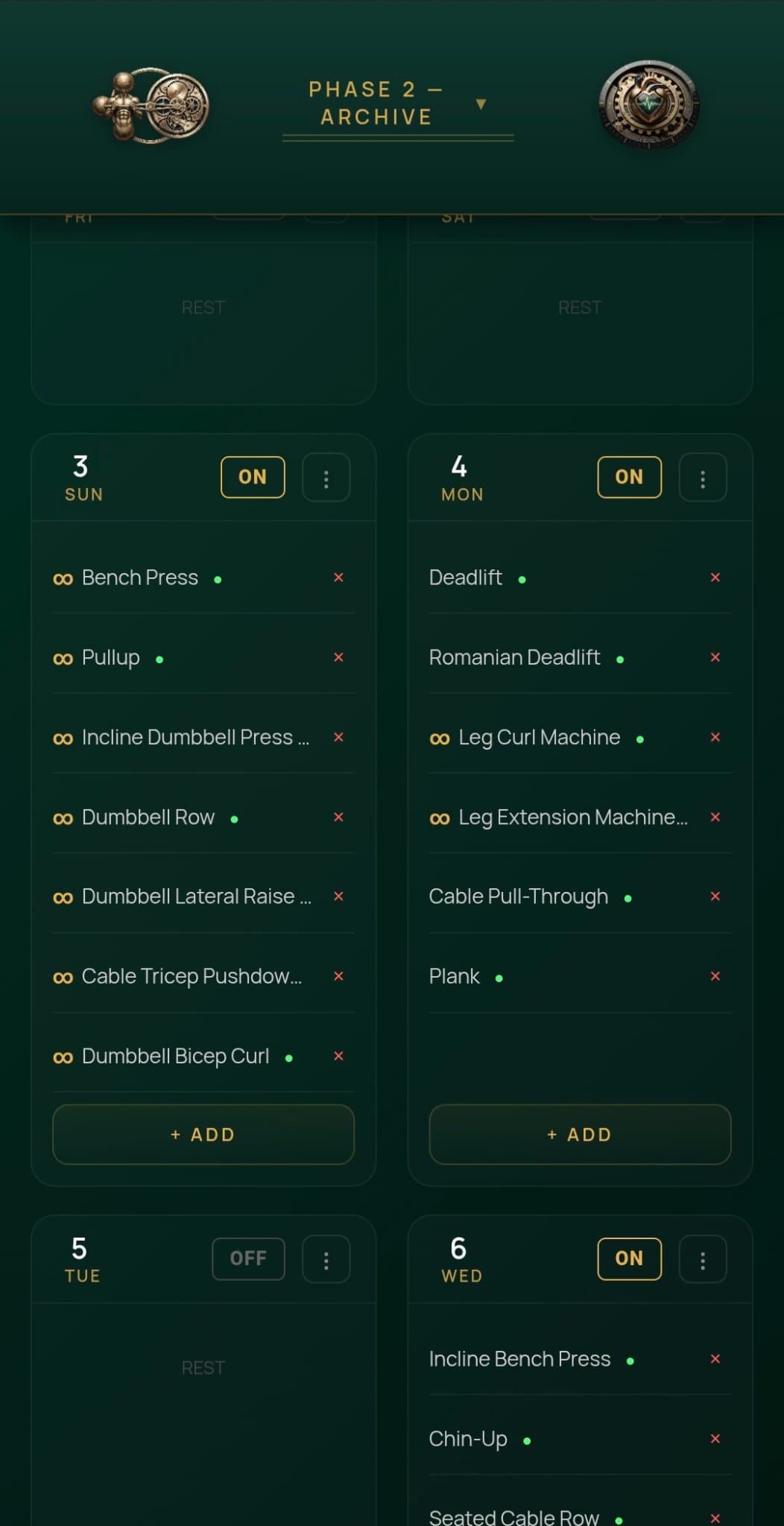 LuKul Micro-cycle Training Week Planner