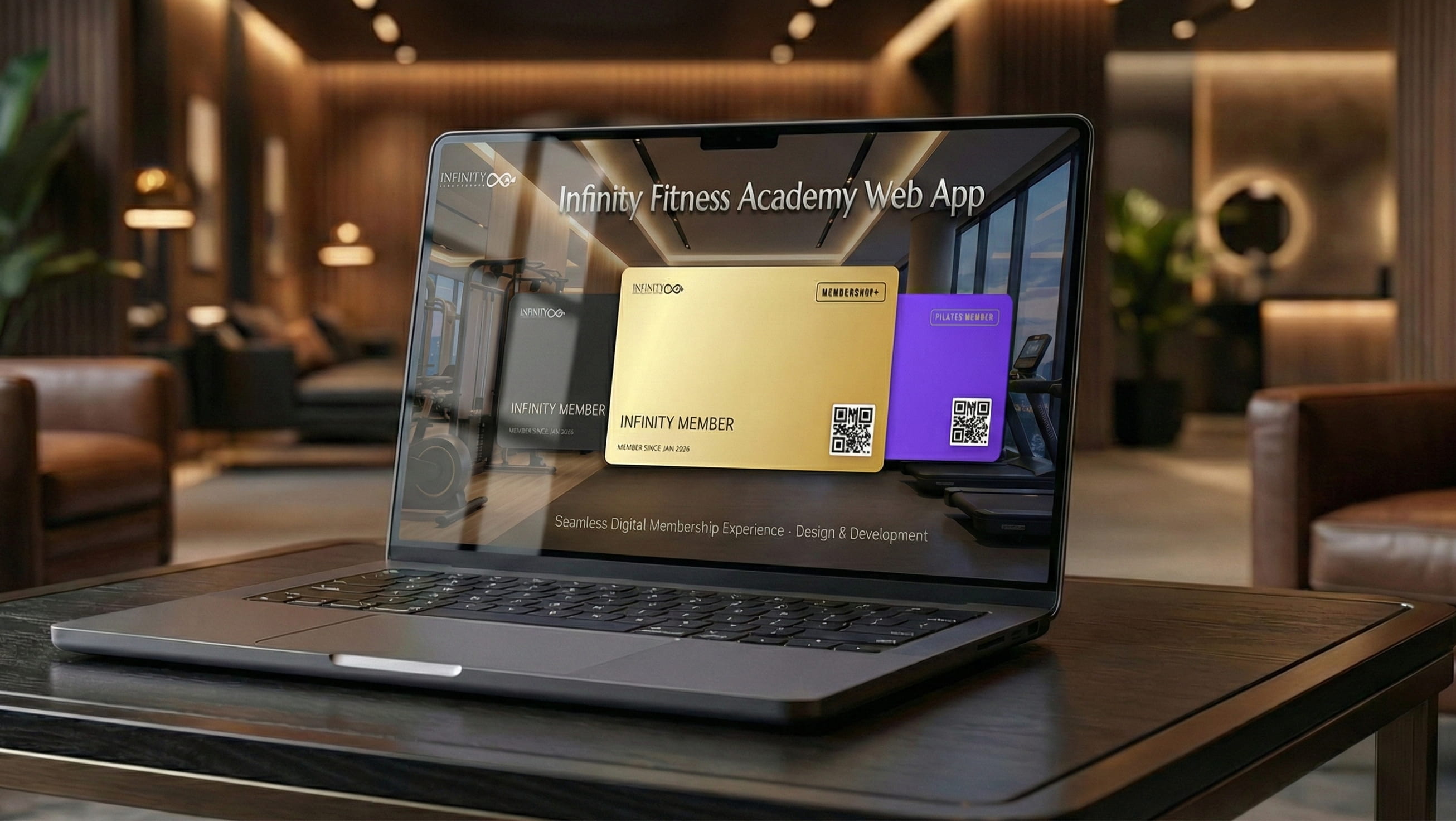 Infinity Fitness Web App UI Design
